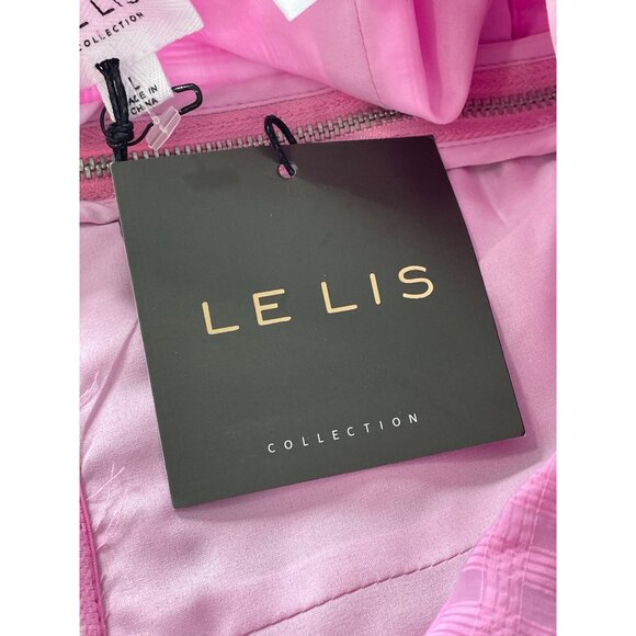 Le Lis Collection Crop Top Size Large Strapless Bustier Pink Feminine Summer NEW - Picture 4 of 6